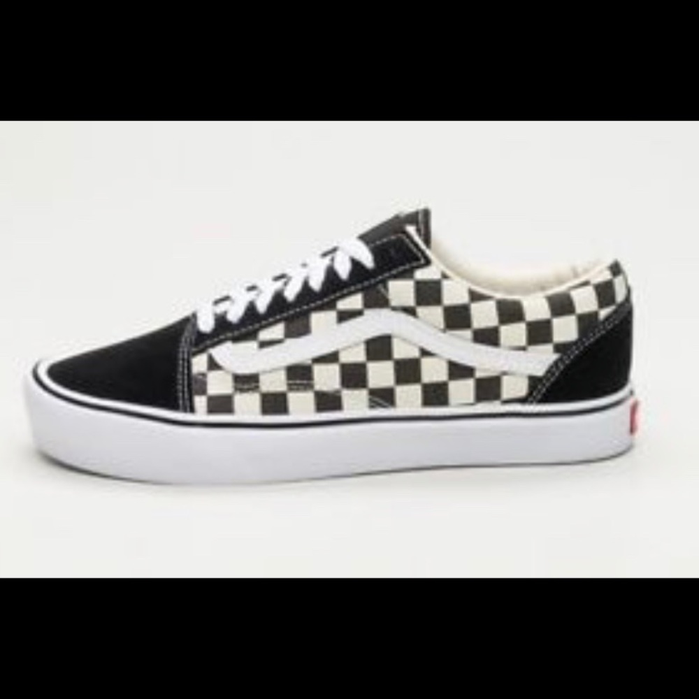 black and white checkered vans